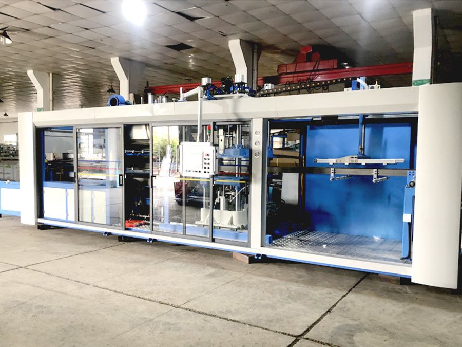Negative Pressure Three Station Vacuum Molding Integrated Machine