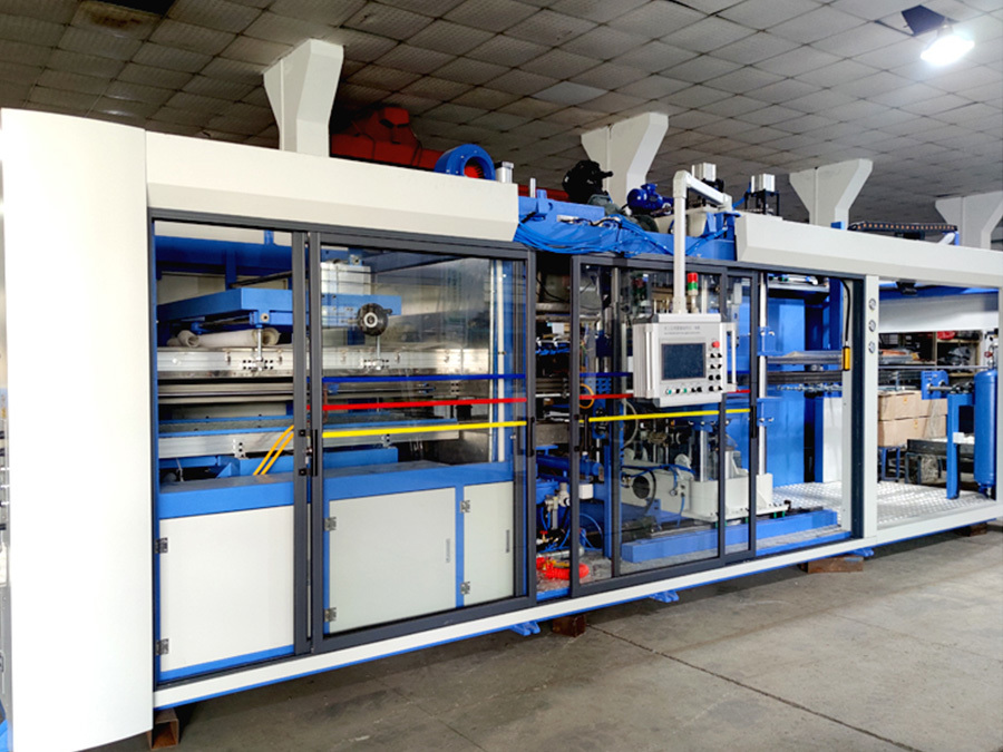 Negative Pressure Three Station Vacuum Molding Integrated Machine
