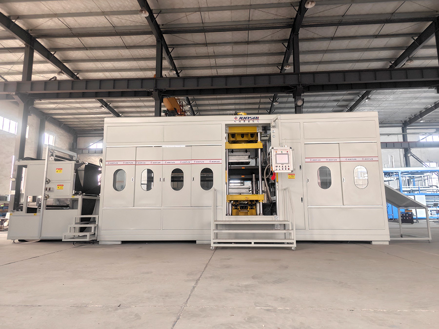 Fully automatic double-layer automobile air duct blister machine