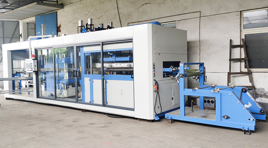 Positive And Negative Pressure Three Station Vacuum Molding Integrated Machine