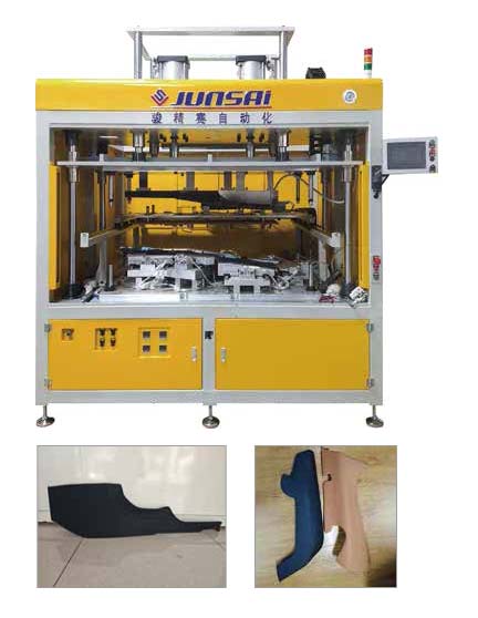 Automotive interior hot press coating machine