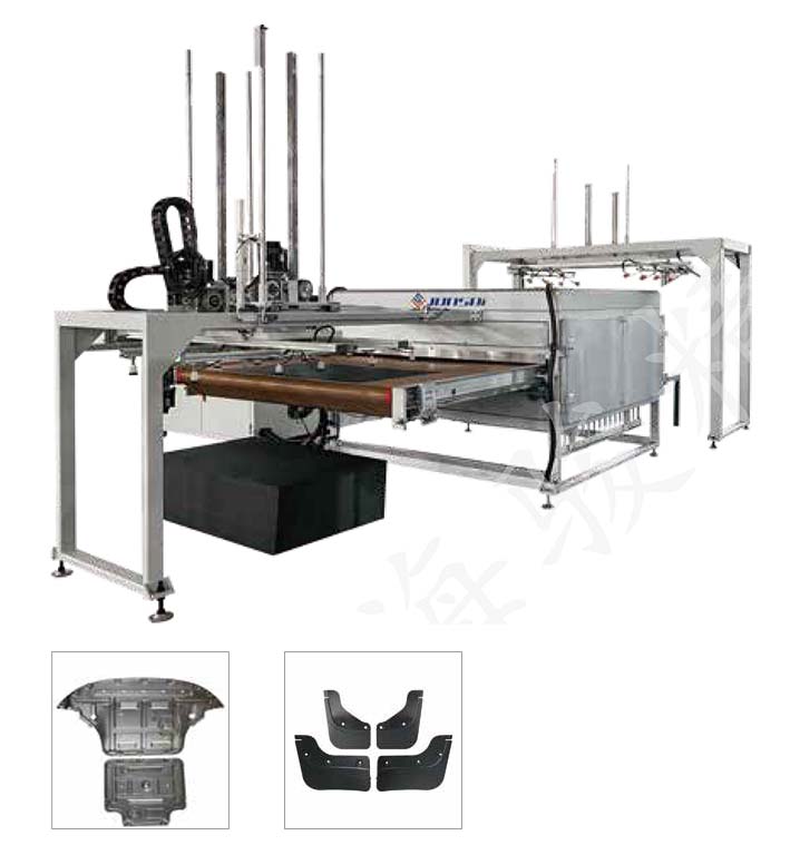 Semi-automatic oven-type vacuum forming machine